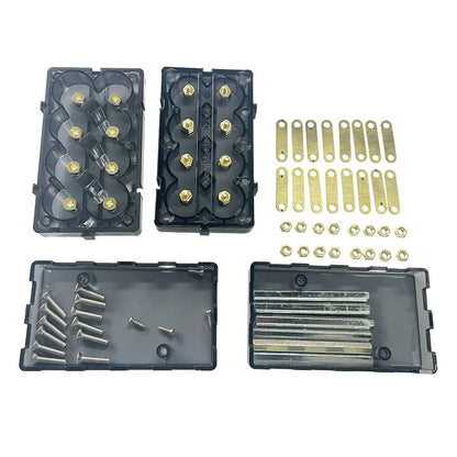 DIY Energy Storage Kit 18650 21700 Battery Holder Case Box Bracket Slot PC Plastic Material Support 6P 8P Splicable No Soldering