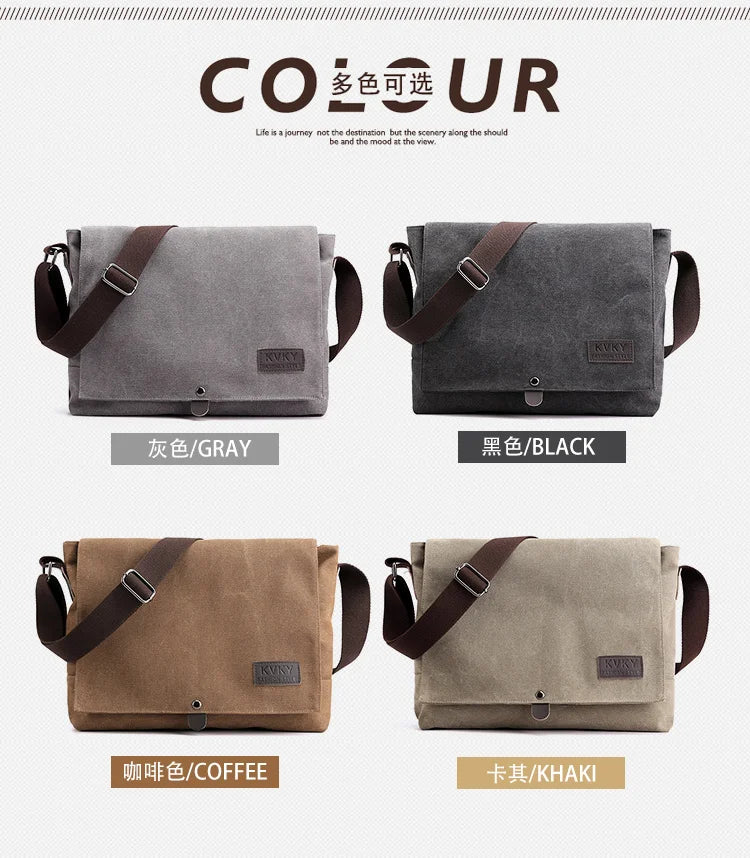 Men's multi-functional shoulder bag, leisure large capacity business travel bag, fashionable storage sling bag