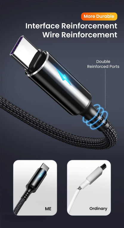 25cm Short Cable USB Type C Cable USB A To Micro USB 3A Fast Charging Cable For iPhone Xiaomi Huawei Mobile Phone Data Charger