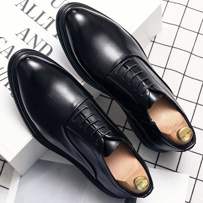 Men's Dress Shoes Classic Oxfords Leather Shoes For Men Social Brogues High Quality Casual Business Wedding Leather Shoes Man
