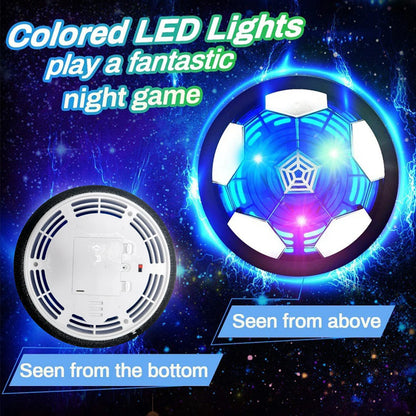 Hover Soccer Ball Kids Toy Indoor Floating Football with LED Light and Safe Bumper, Chritmas Gifts for Age 3+ Years Old Boys Gir