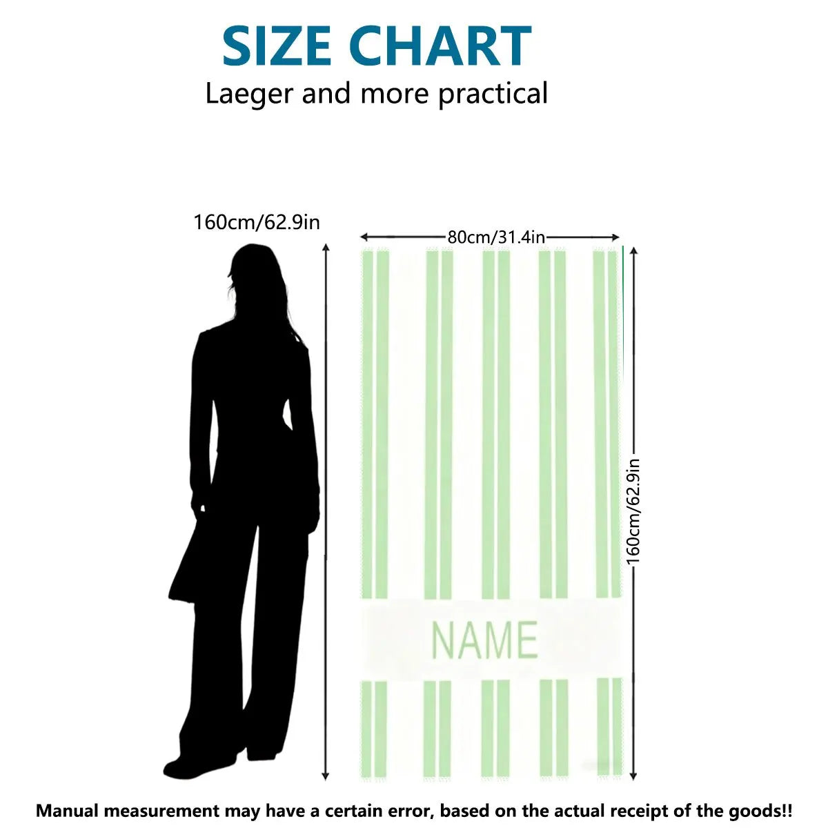 Personalized Striped Beach Towel Custom Name/Logo Oversized Microfiber Towel Summer Party Gift for Beach Swimming Bath Sports