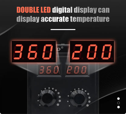 JCD 750W 8586D Soldering Station 2 IN 1 Hot Air Gun LCD Dual Digital Display Electric Soldering Iron SMD Welding Rework Station
