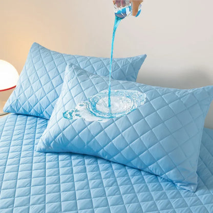 1 Pieces Waterproof Pillowcase Machine Washable Pillow Cover Bedroom Decor Suitable for With Children Just Pillowcase ,No Pillow