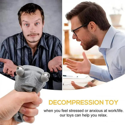 Stone Man Releases Stress Toy Eye Popping Slow Rebound Soft Squeeze Sensory Fidget Toy for Kids Funny Stuff Adult Teen Gifts