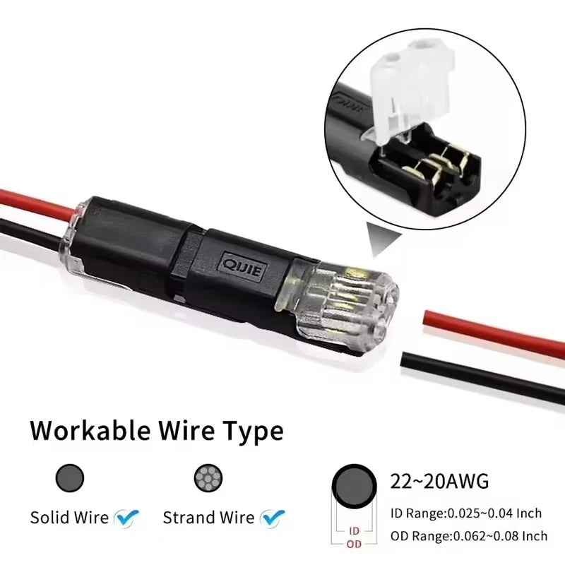 1/2/3 Pin Waterproof Automotive Electrical Connector Strip Terminal Car Wire Cable Connection Sealed Dustproof Wire Auto Wiring