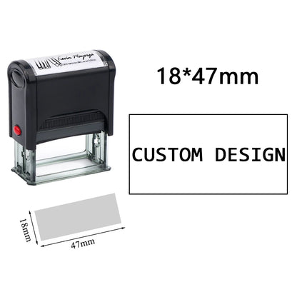 Custom Self-Inking Stamp DIY Rubber Stamp Kit Custom LOGO Personalized Self Inking Business Address Name Number Letter Printing