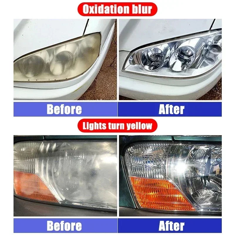 Scratch remover for repairing headlights, polishing agent for car headlights, polishing solution for repairing headlights