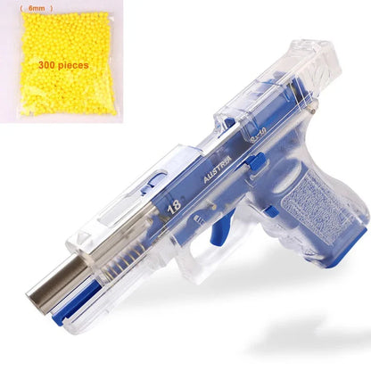 G18 Manual Bb Bullet Launcher - Realistic Design With Spare Magazine, Perfect For Outdoor Team Games
