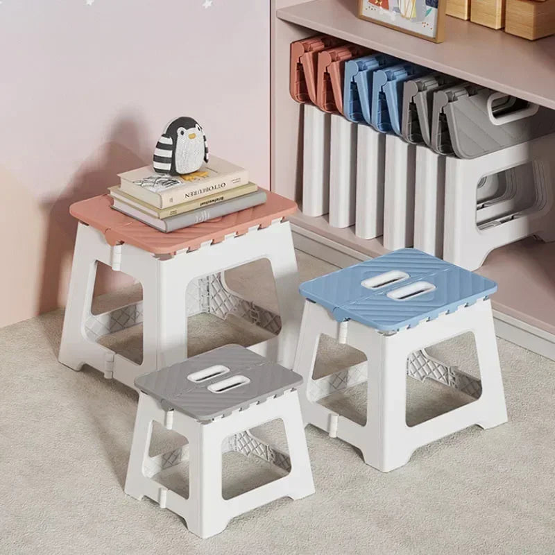 Popular Home Folding Stool Thickened Folding Stool Mini Portable Outdoor Picnic Camping Chair Portable Bench Train Mat Stool