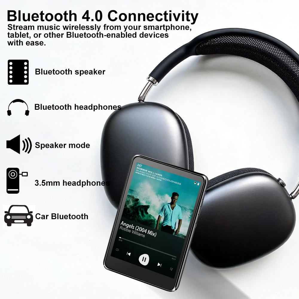 Android and WiFi MP3 Player 2.8 inchs Bluetooth Speaker Online Music Streaming Built in Play Store Spotify Apple Music deezer