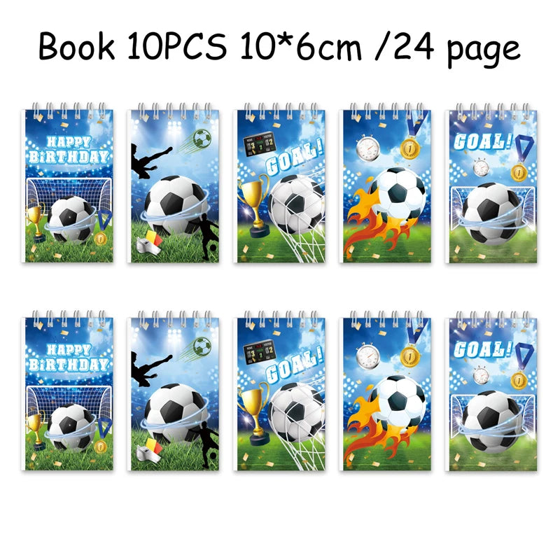Blue Football Birthday Party Decoration Supply Birthday Soccer Plates Cups Napkins Towel Paper Tableware Tablecloth Party Favor