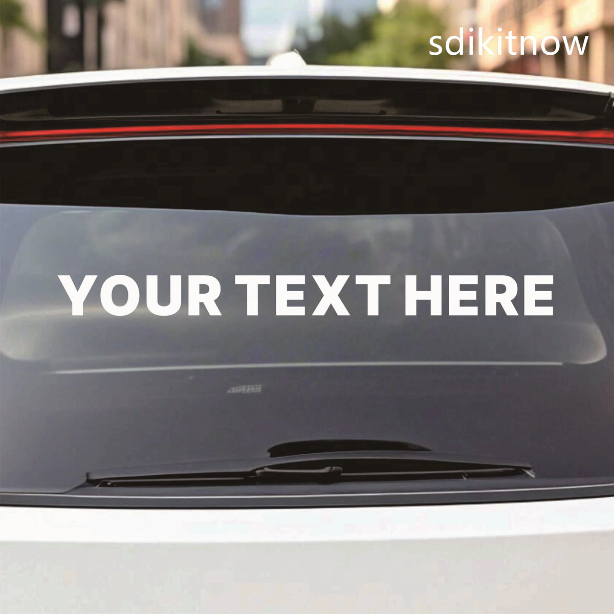 DIY AD Custom Text Sticker France English Chinese Japanese Character Hebrew WEBSITE Name Logo Car Window Door Decal Decoration
