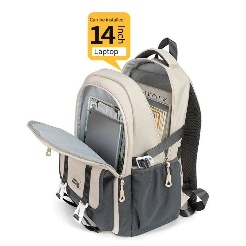New School Bag with High Appearance Level Junior High School Backpack Large Capacity Primary School Backpack Ins Wind