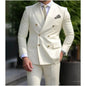 Men's Wedding Tuxedo Suit Formal Sparkling Orange Burnt 2-Piece Suit with Metal Button Trabajo Daily Wear