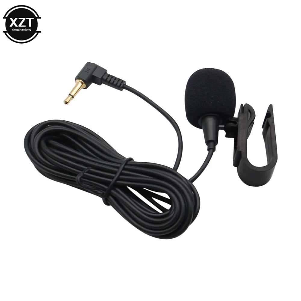 3m Professionals Car Audio Microphone 3.5mm Clip Jack Plug Mic Stereo Mini Wired External Microphone For Auto DVD Radio