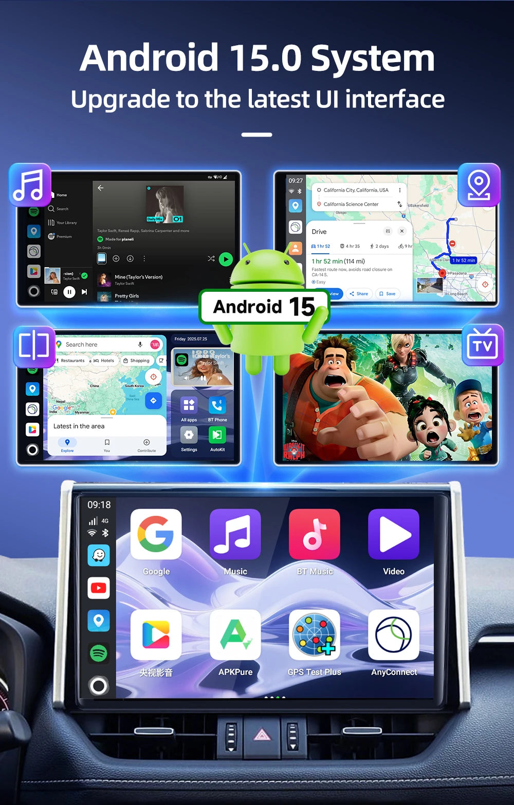 2026 5G Tbox Ultra2 Android 15 Wireless CarPlay Ai Box Android Auto Adapter SM6350 128GB 8-Core for BMW Youtube Netflix FOTA