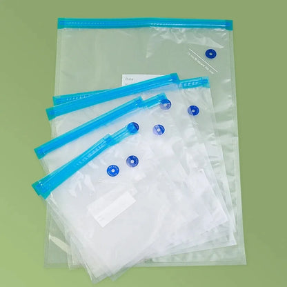 Reusable Vacuum Sealer Bags Food Storage Bag Household Vacuum Vegetable Food Sealer Bag With Hand Pump Sealing Clips