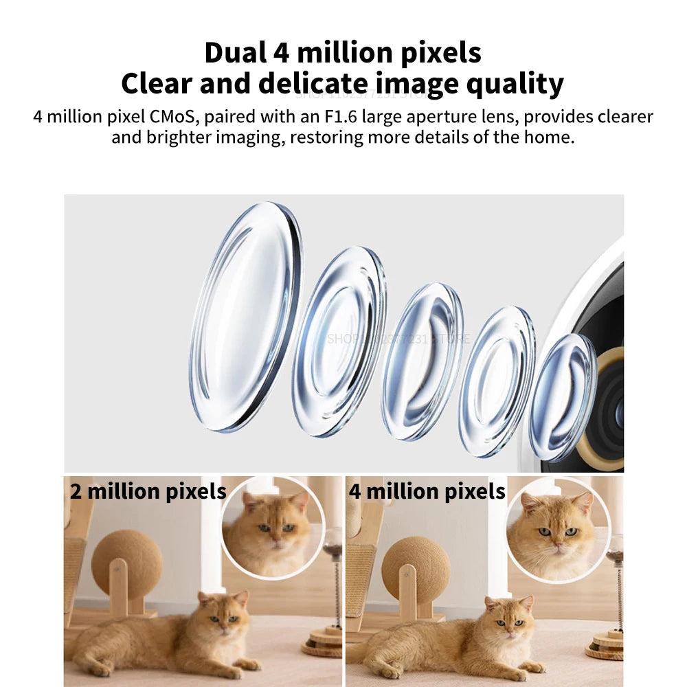 2025 Xiaomi Smart Camera C500 Dual Lens Version 4MP Security Camera 360° AI Detection Full Color Night Vision WiFi 6 Mi Home APP