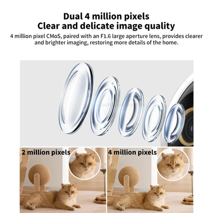 2025 Xiaomi Smart Camera C500 Dual Lens Version 4MP Security Camera 360° AI Detection Full Color Night Vision WiFi 6 Mi Home APP