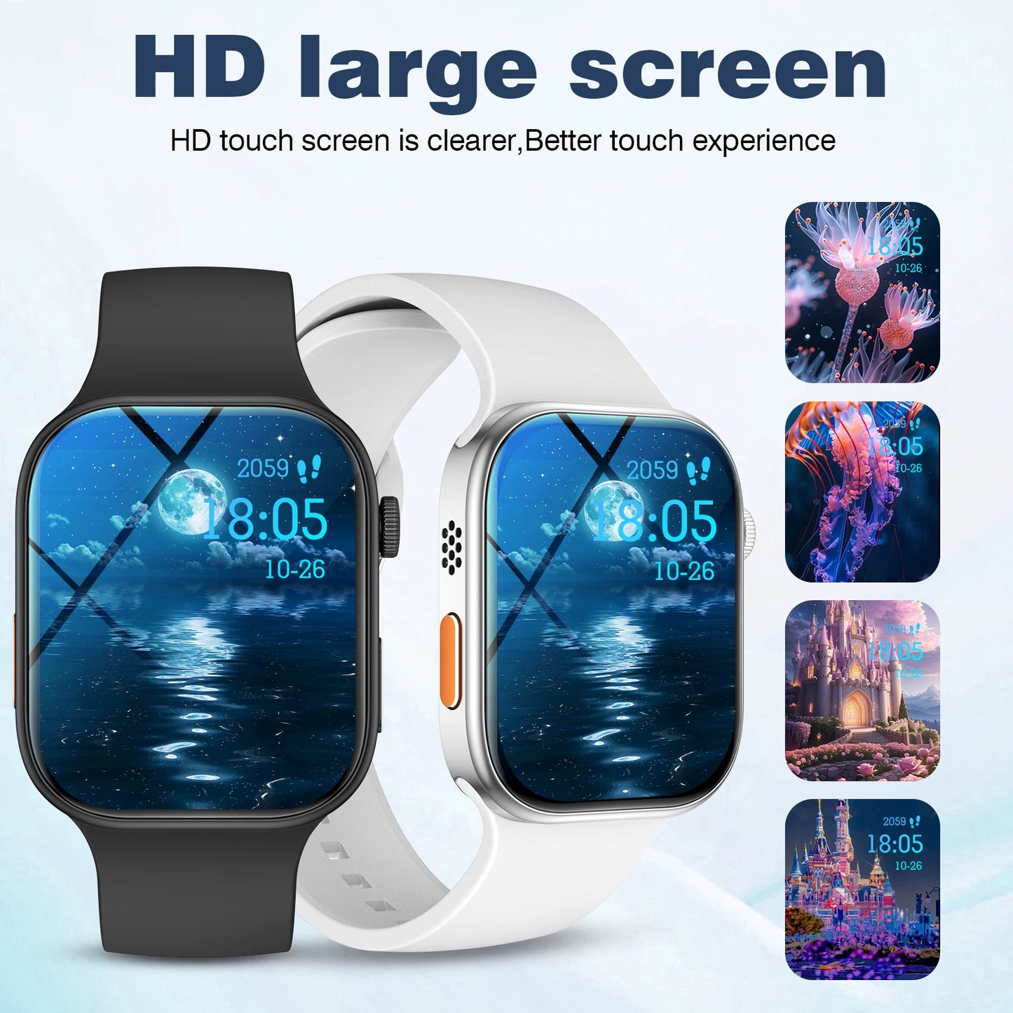 2.02 Inch HD Smartwatch, 1 Count Fashionable Smartwatch with BT Calling & Check Weather, Sports Tracking Smartwatch for Android