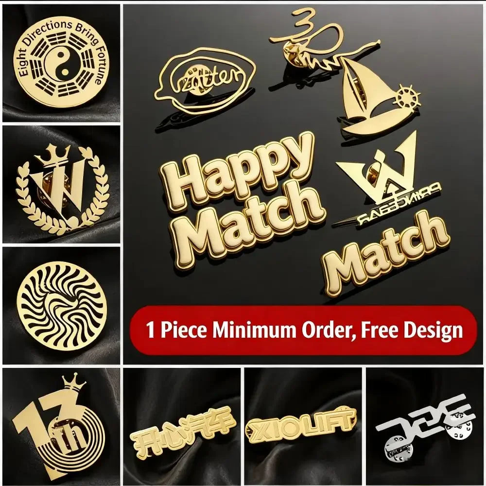 Custom patterned brooches, company badges, custom logo brooches, enjoy high discount offers in the wholesale field