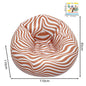 Portable Lazy Sofa Ball Shape Striped Inflatable Sofa for Outdoor Camping Picnic Comfortable Seat Cushion with Carry Bag