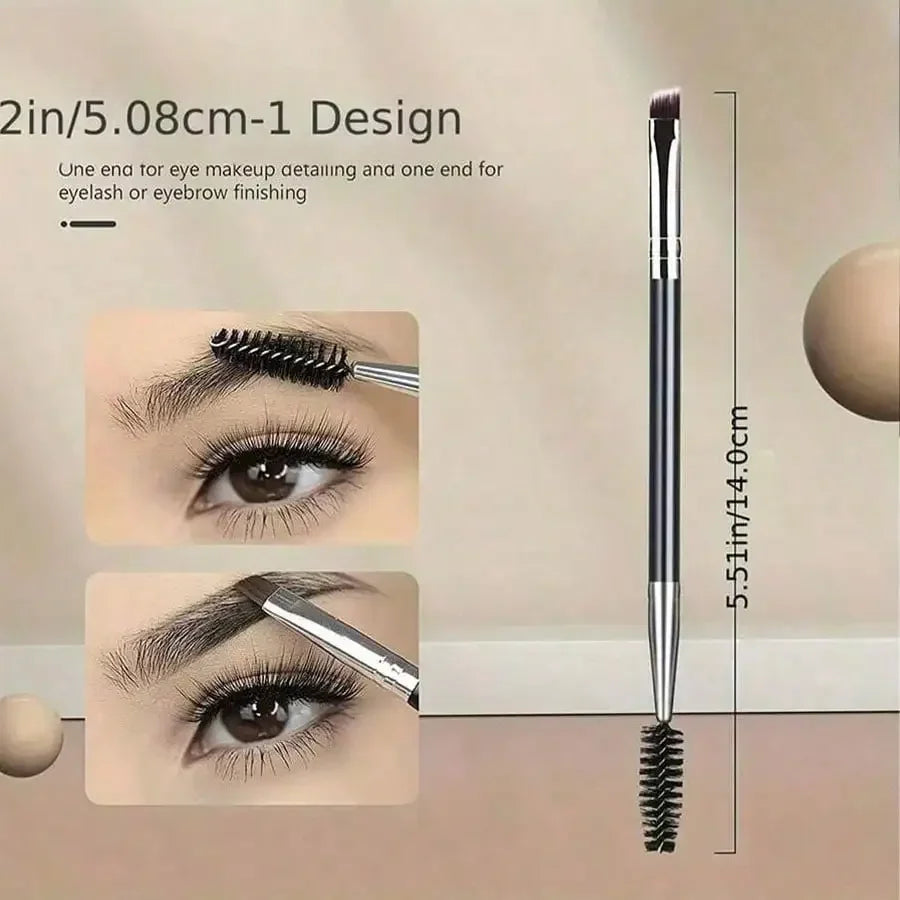 Eyelash Wand,  Eyebrow Brush,11-In-1 Eyelash Grooming Kit, Includes Eyelash Curler With Comb Separator, 4 Silicone Refill Pads