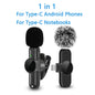 2.4G Wireless Lavalier Microphone Noise Cancelling Audio Video Recording for iPhone/iPad/Android/Xiaomi/Samsung Live Game Mic