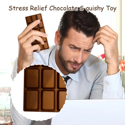 Chocolate Fidget Soft Slow Rising Relax Tool Chocolate Stress Ball for Adults Kids Children Party Favor Home Office Travel