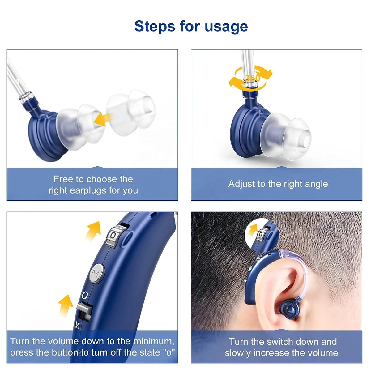 2025 NEW CHEAP Rechargeable Hearing Aid Wireless Portable BTE Elderly Hearing Aids Sound Amplifier Free Shipping