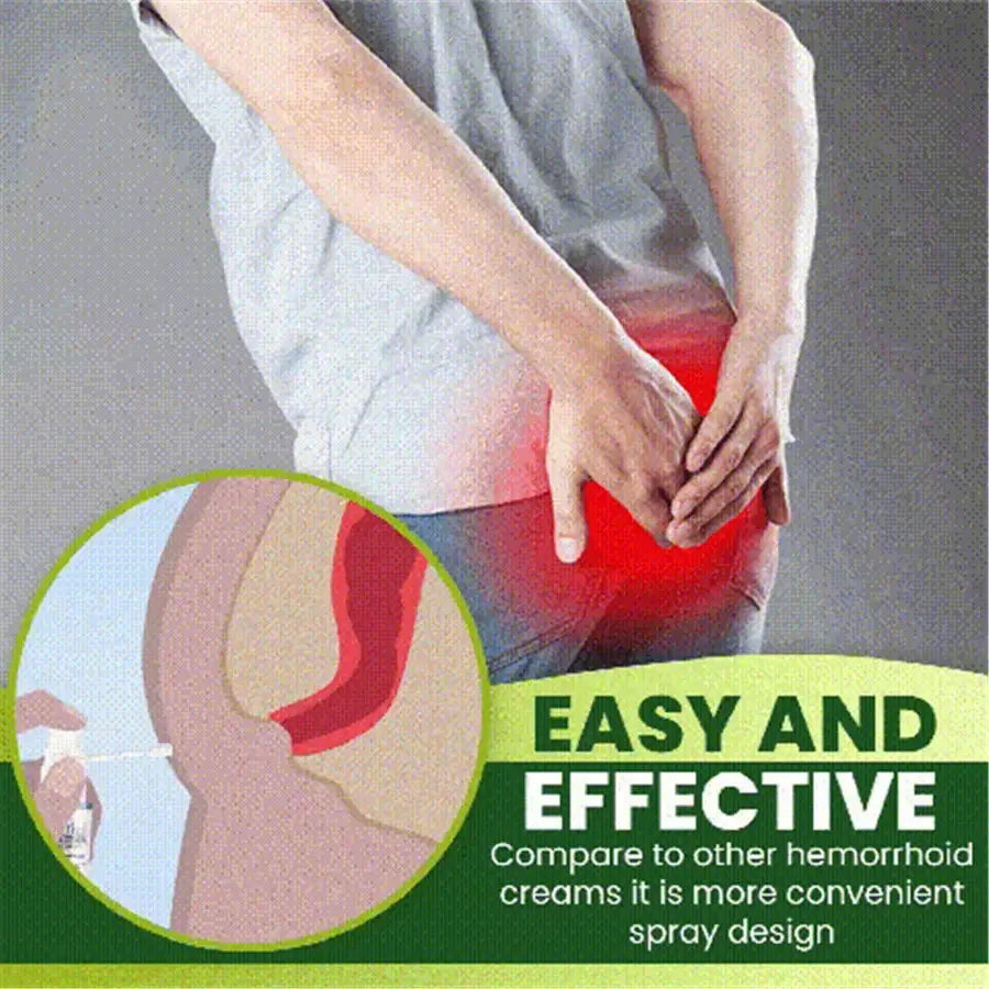 EELHOE  Hemorrhoid Treatment Spray Health Skin Care Natural Anal Herbal Internal Piles External Anal Fissure Anal Relief Spray