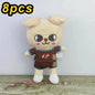 20cm 8pcs/Set Plush Toy Kawaii Skzoo Stray kids Plush Cartoon Stuffed Animal Doll Kawaii Companion Toys Room Decor Gift