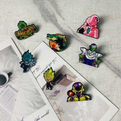 Anime series Lapel Pins for Backpacks Anime Brooches for Women Enamel Pin Fashion Jewelry Accessories Friends Gift  Cloth Denim