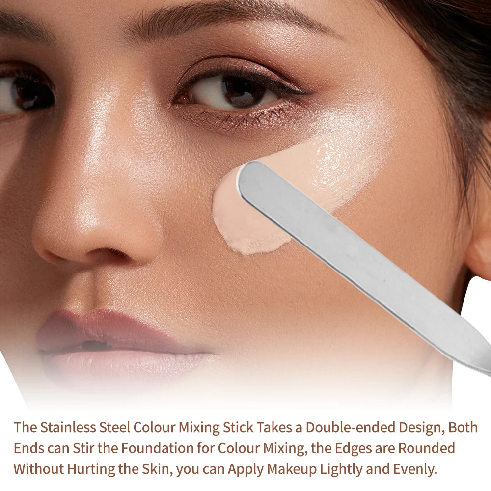 Stainless Steel Foundation Spatula Makeup Paints Foundation Cream Mixing Stick Cosmetics Tools Makeup Spatula Stainless Steel