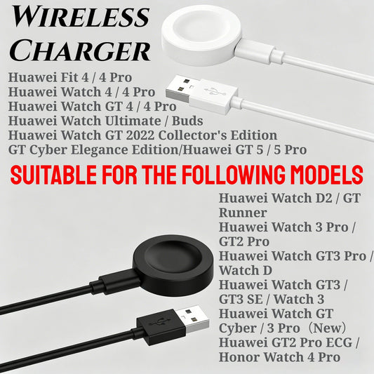 Wireless Integrated Charger for Huawei Watch 5 4 3 D Ultimate Buds GT6 GT5 GT4 GT3 GT2 Pro ECG GT Cyber Runner 2022