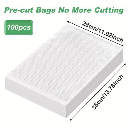 100pcs/lot BPA-Free Kitchen Vacuum Bags for Food Vacuum Sealer Packing Machine Food Storage Bag Kitchen Accessories