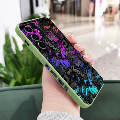 Blackface Clown Phone Case For Samsung Galaxy S25 S24 S23 S22 S21 S20 S10 S10E Ultra Plus FE Note 20 Ultra Plus Cover