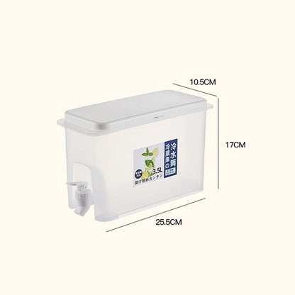 Water Kettle With Faucet Beverage Dispenser Cold Juice Lemonade Drinks Bucket Liquid Storage Tank Outdoor Fridge Organizers
