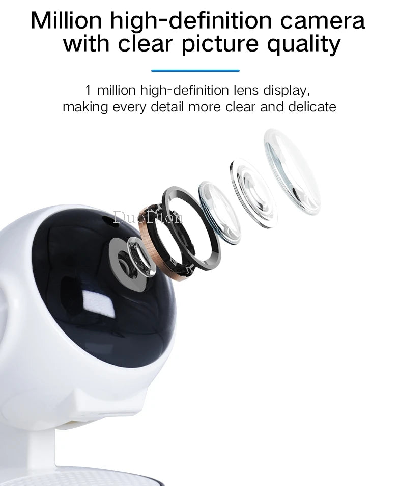 3MP WiFi Camera Home PTZ IP Camera Color Night Audio Wireless Surveillance Camera Auto Home Tracking Security CCTV Camera