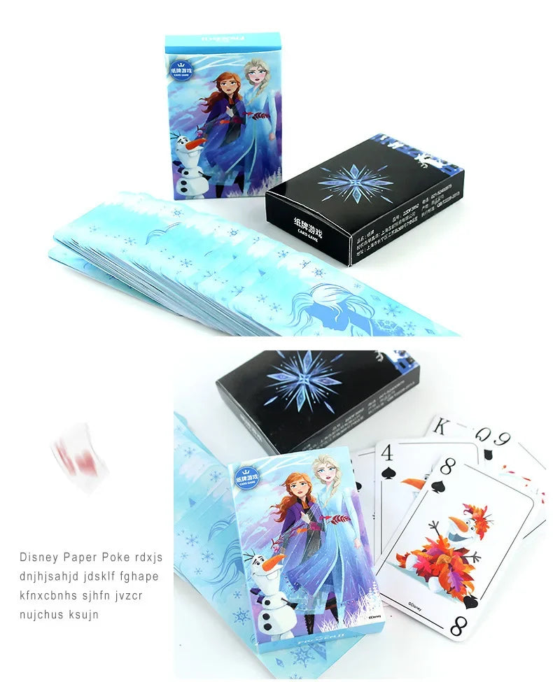 Disney Mickey Frozen Stitch Poker Lots-o'-Huggin' Bear Playing Cards Playing Cards Poker Indoor Family Entertainment Board Games