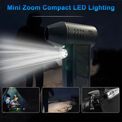 2026 New  Brushless Turbo Fan 240W High-Speed Portable 8000mAh Rechargeable 57m/s Typhoon Wind Type-C Charging Camping Fan