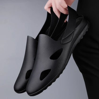 New summer general Doudou men's shoes outdoor lazy one-pedal men's daily casual leather shoes driving shoes
