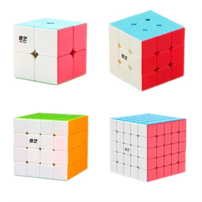 Qiyi Magic Cube 2x2 3x3 4x4 5x5 6x6 Black Stickers Educational Puzzle  Magic Cube Toys For Children Kids Gift Toy Cubo Magico