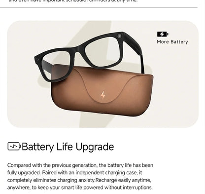 AI Smart Glasses NEW MT5 Ultra Real-time Translation Glasses 800W Pixel Camera Photo Video Recording Smart Wearable Devices