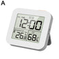 LCD Digital Alarm Clock Waterproof Bathroom Shower Timer For Cooking Shower Timer Temperature Humidity Display Hanger