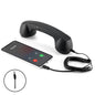 3.5mm Universal Retro Telephone Handset Retro Telephone Receiver Handset Mini Microphone Speaker for Mobile Phones Computers