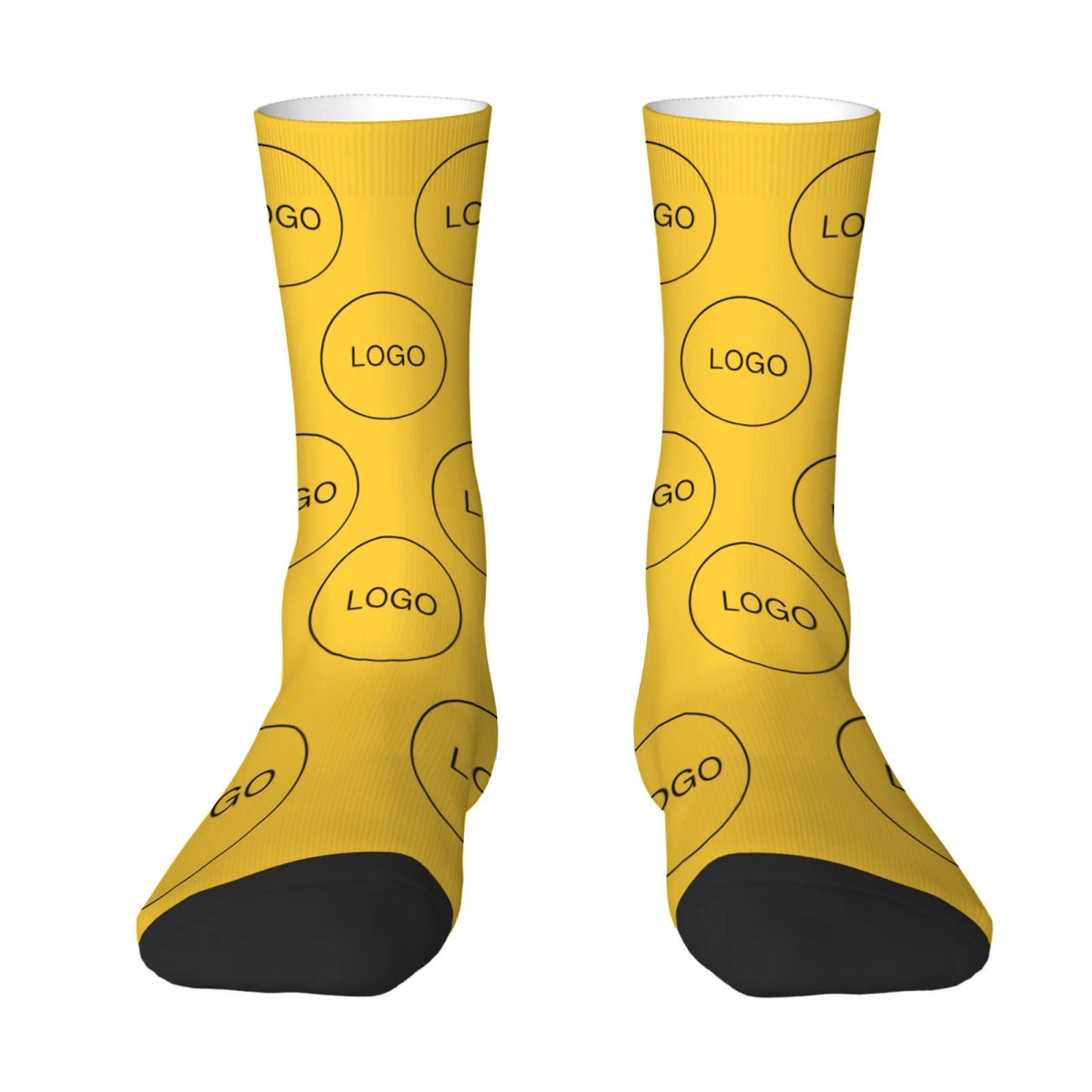Soft Socks Customized with Personalized Logo Pattern Print Mid-Calf Socks Warm Comfortable Ideal Gifts for Company School Memory