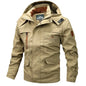 2025 New Men's Sports Jacket Thin Outdoor Quick Dry Loose Multi-Pocket Outerwear Waterproof Windproof Casual Spring Autumn Coat