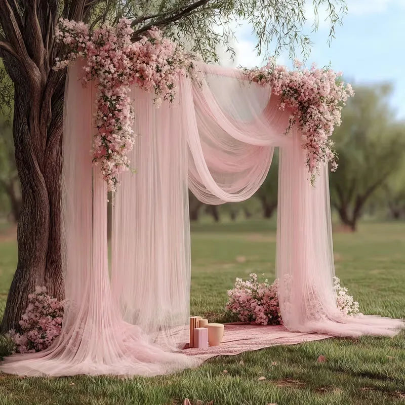 Tulle Fabric for Wedding Christmas Decorations DIY White Tutu Baby Shower Table Skirt Ceiling Decor Birthday Party Craft Supplie